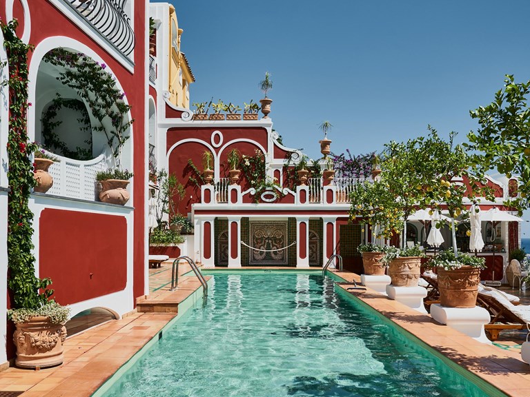 Le Sirenuse Hotel Positano Terrace Pool 0338